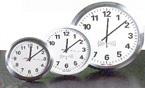correct time displayed using analogue clocks